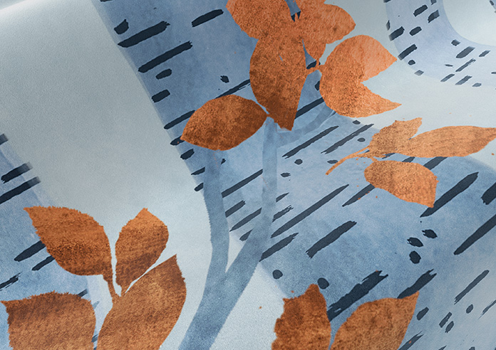 Birch Tree Velvet, Autumn - Twist&Fit Roman Blind - Image 4
